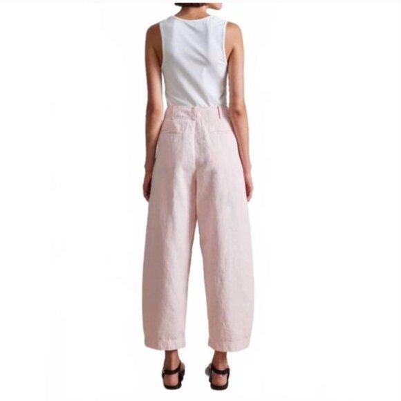 Apiece Apart Bari Crop Pink Trouser Size 8 - Picture 2 of 8